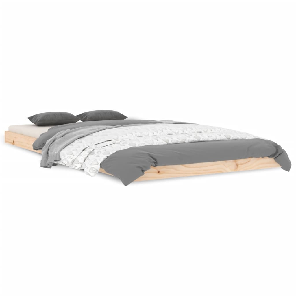 Cadre de lit sans matelas 100x200 cm bois massif de pin - XIOS