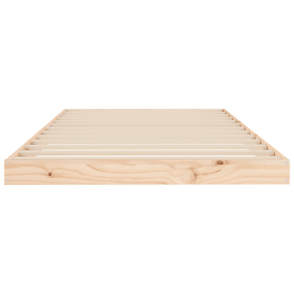 Cadre de lit sans matelas 100x200 cm bois massif de pin - XIOS