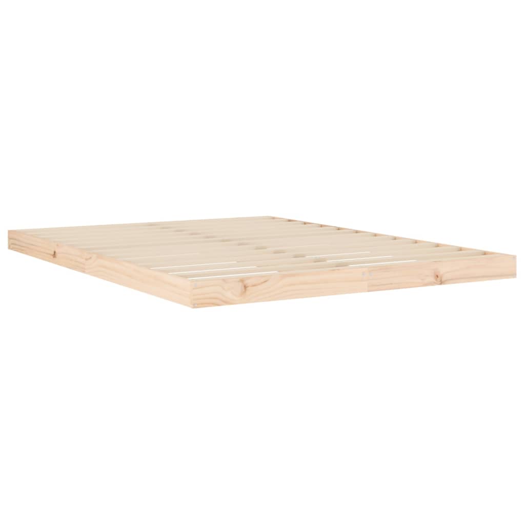 Cadre de lit sans matelas 140x190 cm bois de pin massif - XIOS