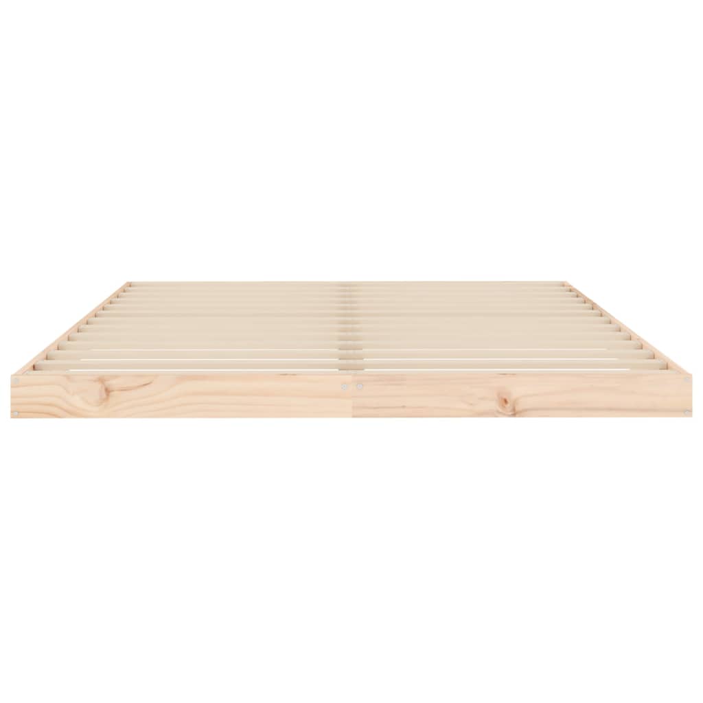 Cadre de lit sans matelas 140x190 cm bois de pin massif - XIOS