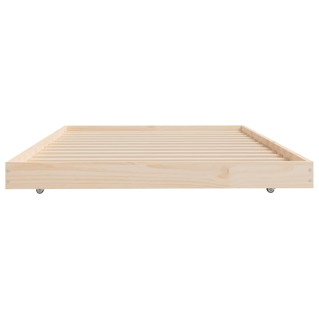 Cadre de lit sans matelas 90x200 cm bois de pin massif - XIOS