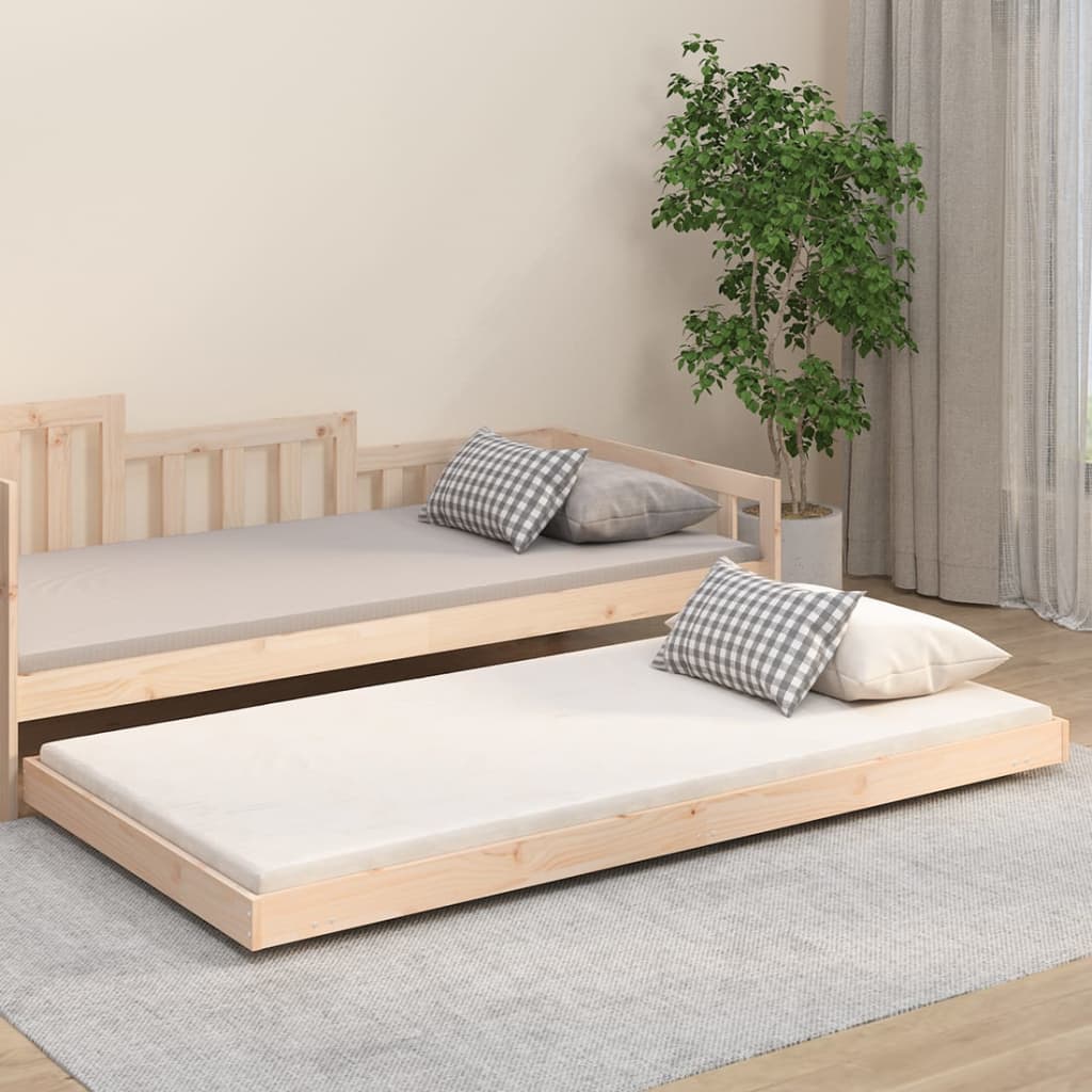 Cadre de lit sans matelas 90x200 cm bois de pin massif - XIOS