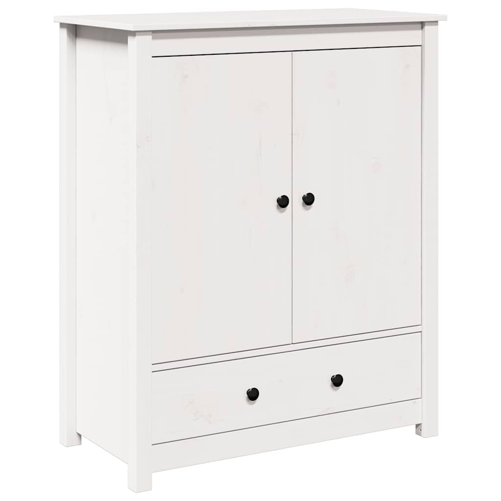 Buffet Blanc 83x41,5x100 cm Bois massif de pin - XIOS