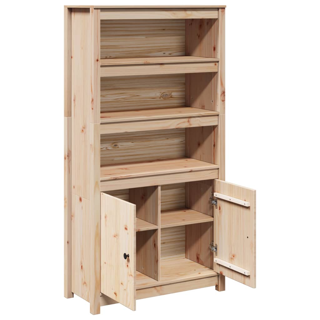 Buffet haut 80x35x154 cm Bois massif de pin - XIOS