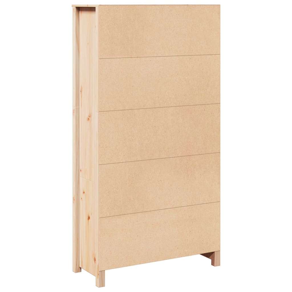 Buffet haut 80x35x154 cm Bois massif de pin - XIOS