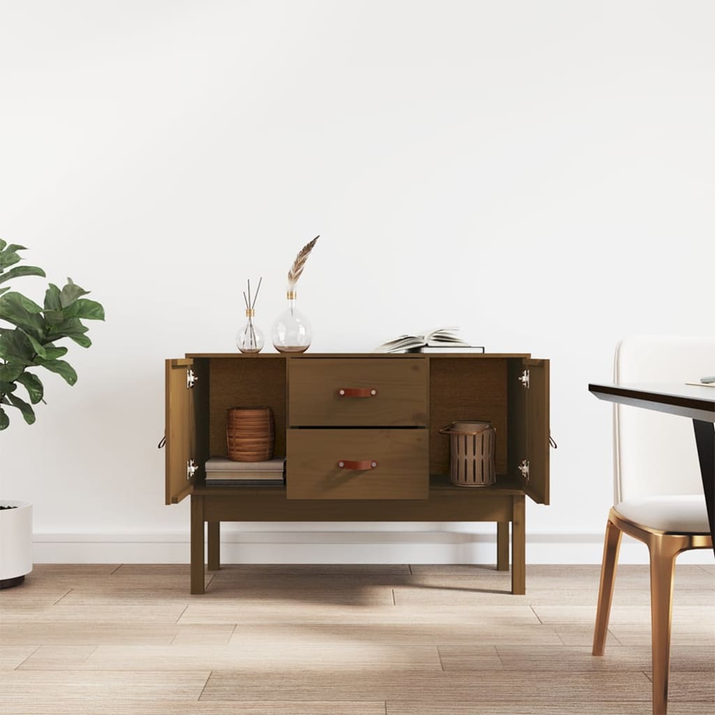 Buffet Marron miel 110x40x78 cm Bois massif de pin - XIOS