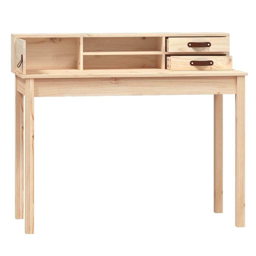 Bureau 110x50x93 cm Bois massif Pin - XIOS