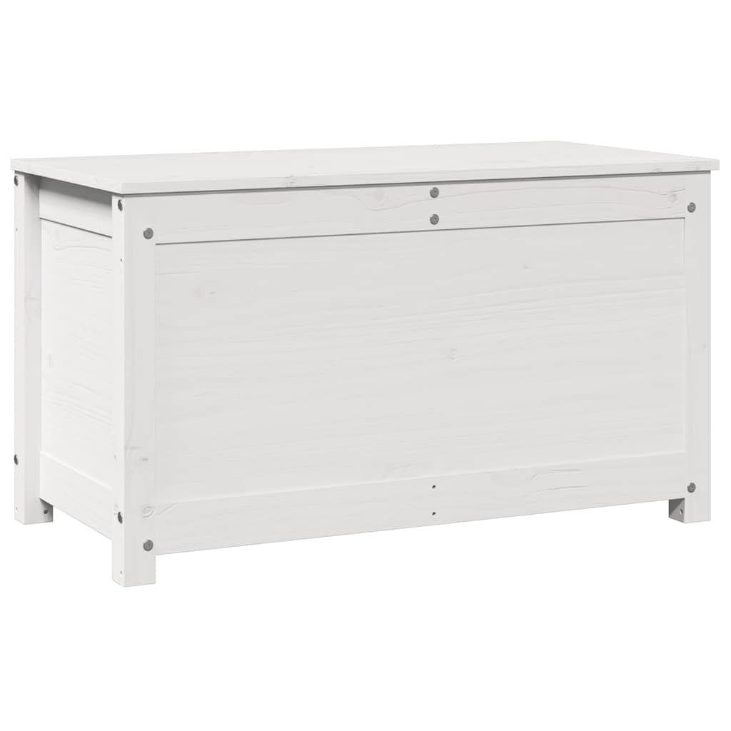 Boîte de rangement Blanc 80x40x45,5 cm Bois massif de pin - XIOS