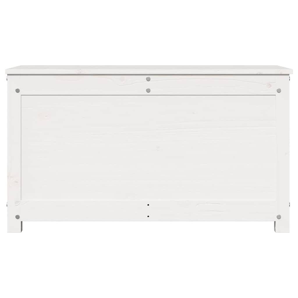Boîte de rangement Blanc 80x40x45,5 cm Bois massif de pin - XIOS