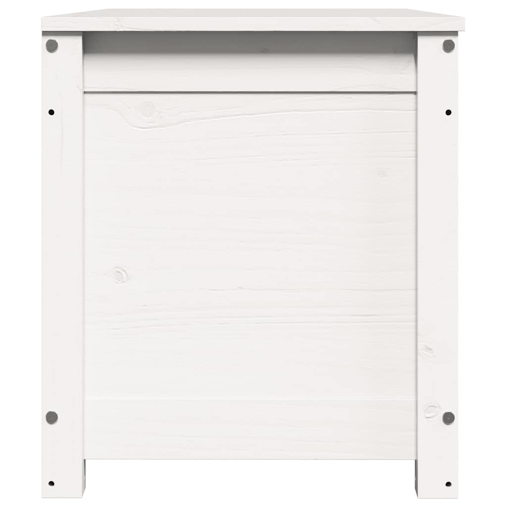 Boîte de rangement Blanc 80x40x45,5 cm Bois massif de pin - XIOS