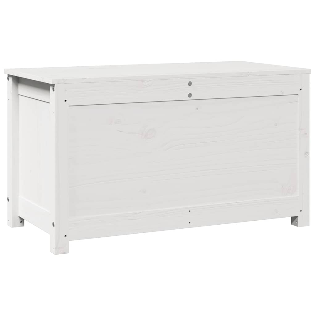 Boîte de rangement Blanc 80x40x45,5 cm Bois massif de pin - XIOS