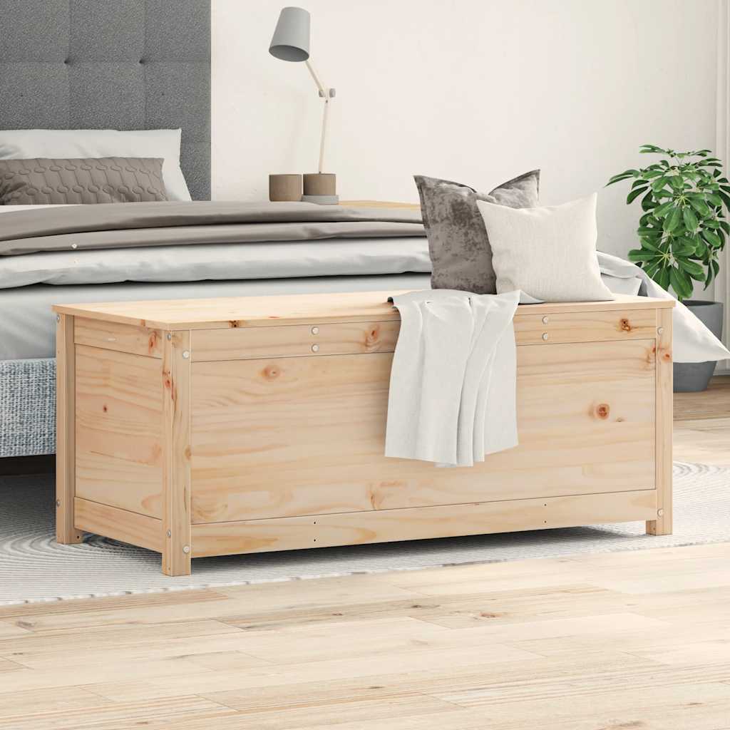 Boîte de rangement 110x50x45,5 cm Bois massif de pin - XIOS