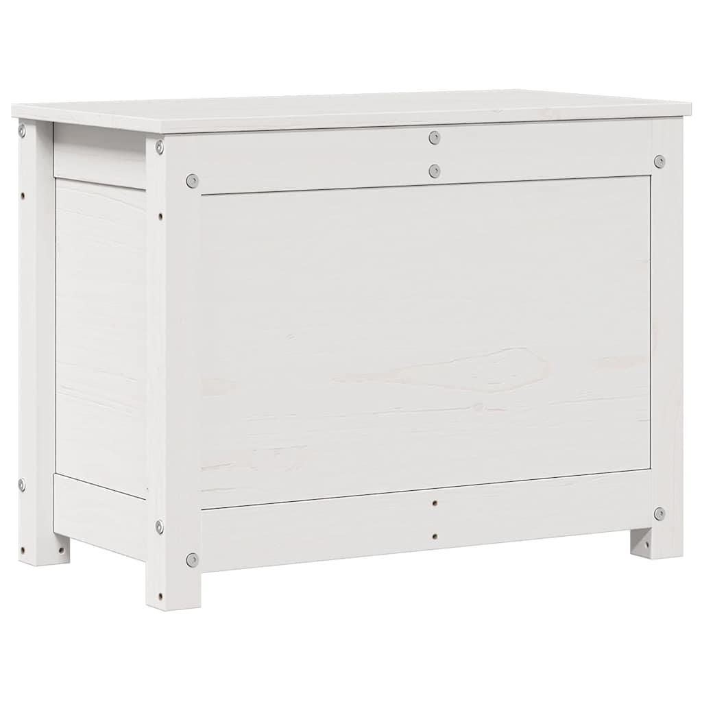 Boîte de rangement Blanc 60x32x45,5 cm Bois massif de pin - XIOS