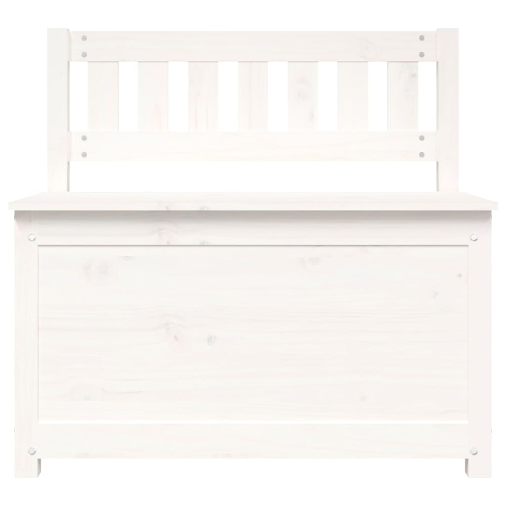 Banc Blanc 80x41x77 cm Bois de pin massif - XIOS
