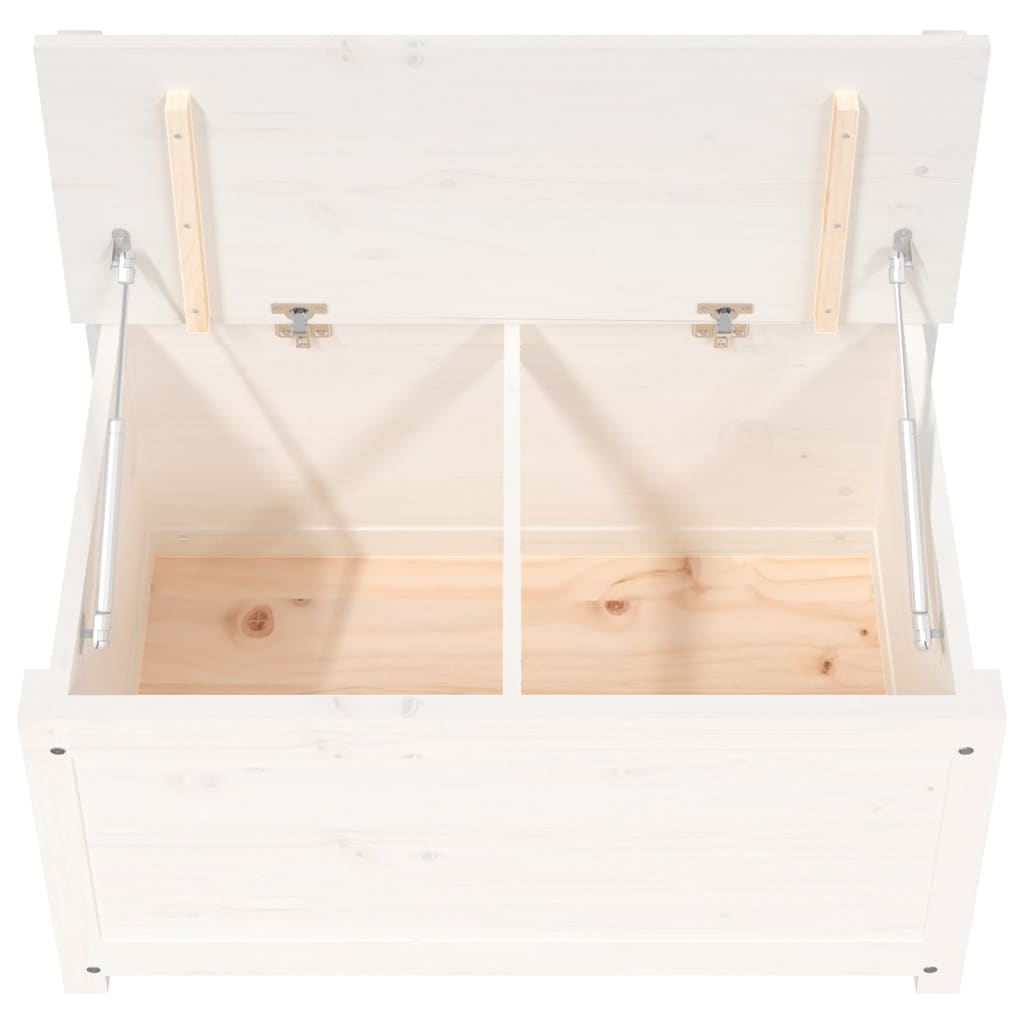 Banc Blanc 80x41x77 cm Bois de pin massif - XIOS
