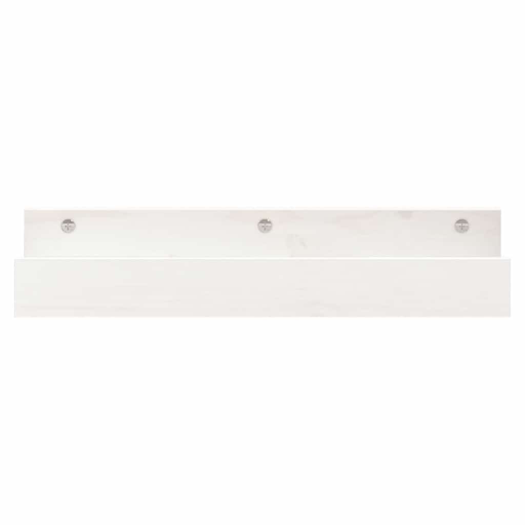Étagères murales 2 pcs Blanc 50x12x9 cm Bois de pin massif - XIOS