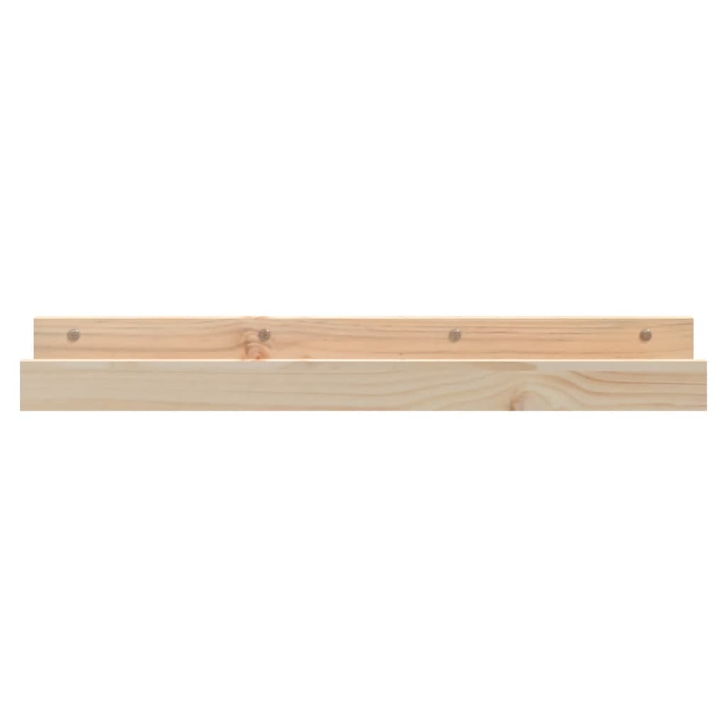Étagères murales 2 pcs 80x12x9 cm Bois de pin massif - XIOS