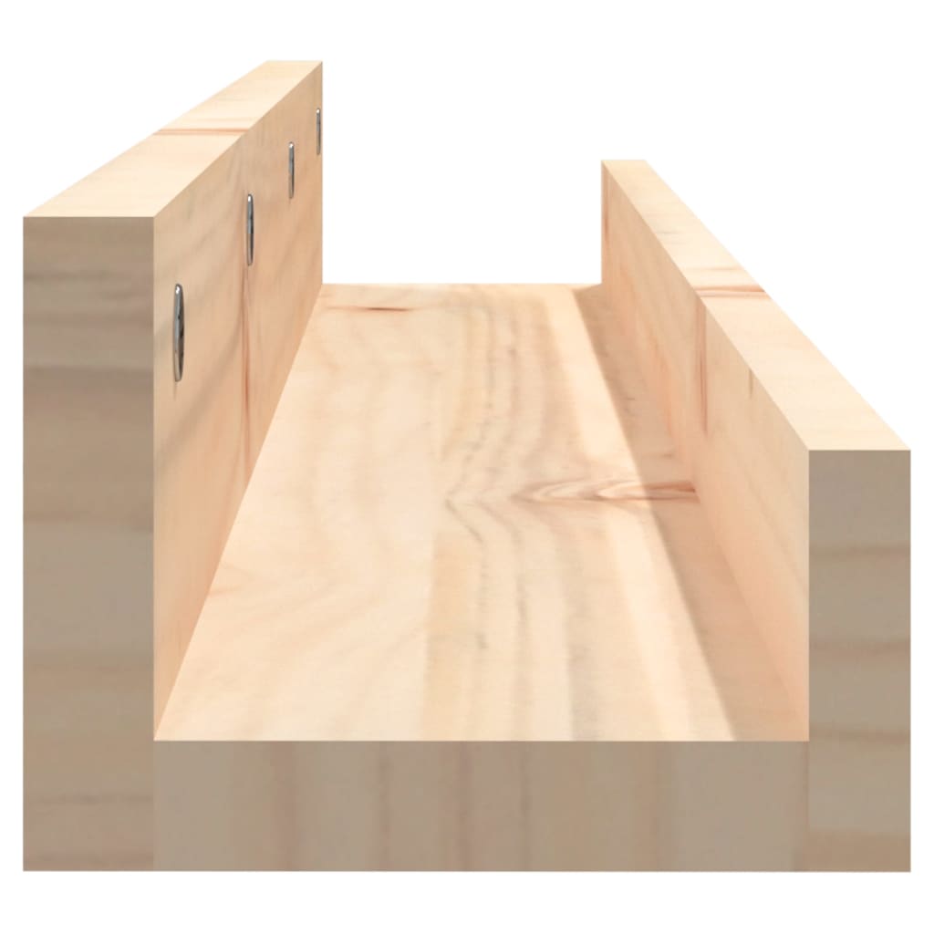 Étagères murales 2 pcs 80x12x9 cm Bois de pin massif - XIOS
