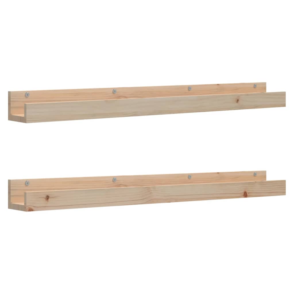 Étagères murales 2 pcs 110x12x9 cm Bois de pin massif - XIOS