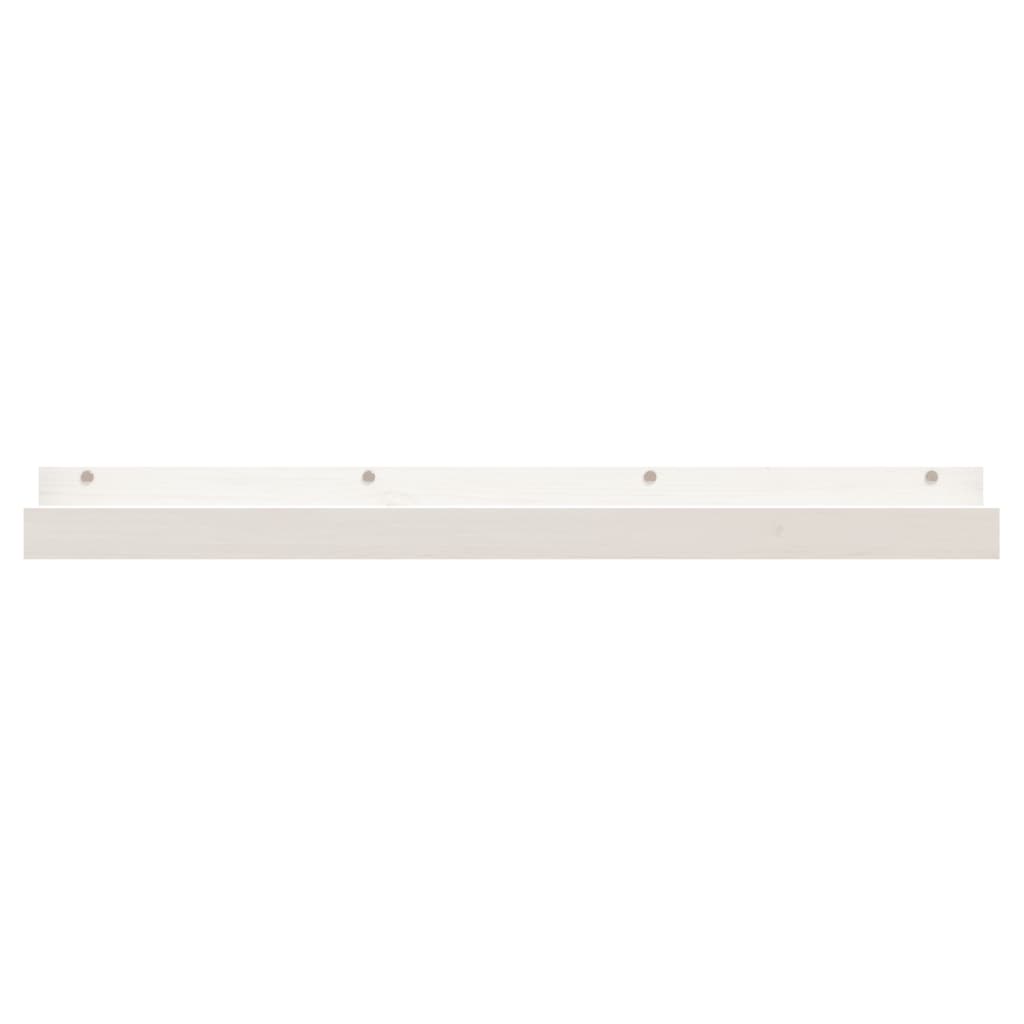 Étagères murales 2 pcs Blanc 110x12x9 cm Bois de pin massif - XIOS