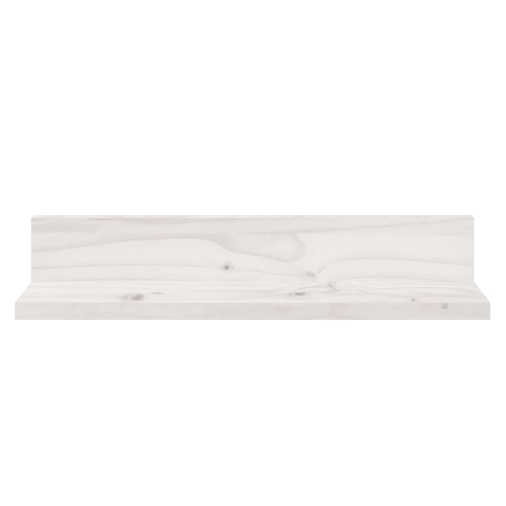 Étagères murales 2 pcs Blanc 50x11x9 cm Bois de pin massif - XIOS