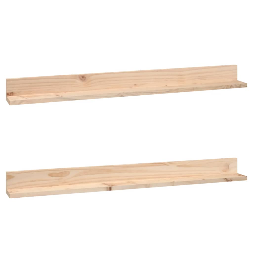 Étagères murales 2 pcs 110x11x9 cm Bois de pin massif - XIOS