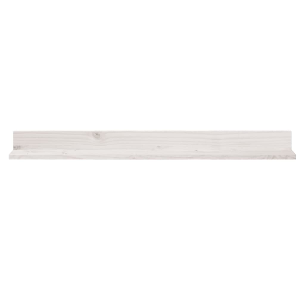 Étagères murales 2 pcs Blanc 110x11x9 cm Bois de pin massif - XIOS