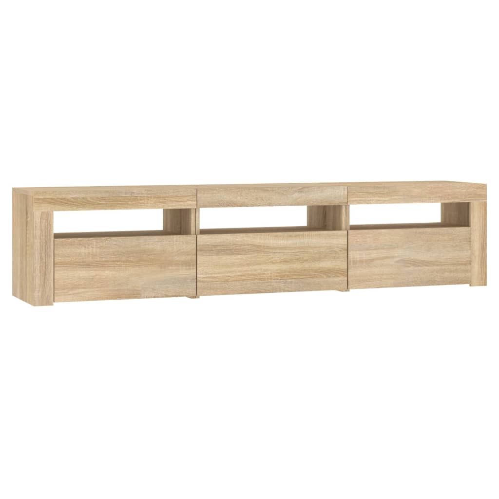 Meuble TV avec lumières LED Chêne sonoma 180x35x40 cm - XIOS