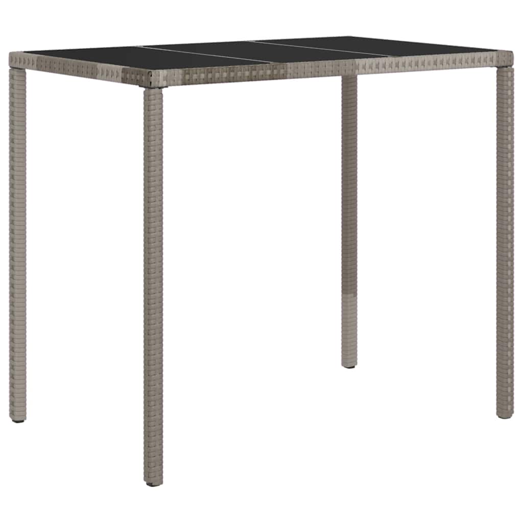 Salon de jardin 6 pcs avec coussins Gris Résine tressée