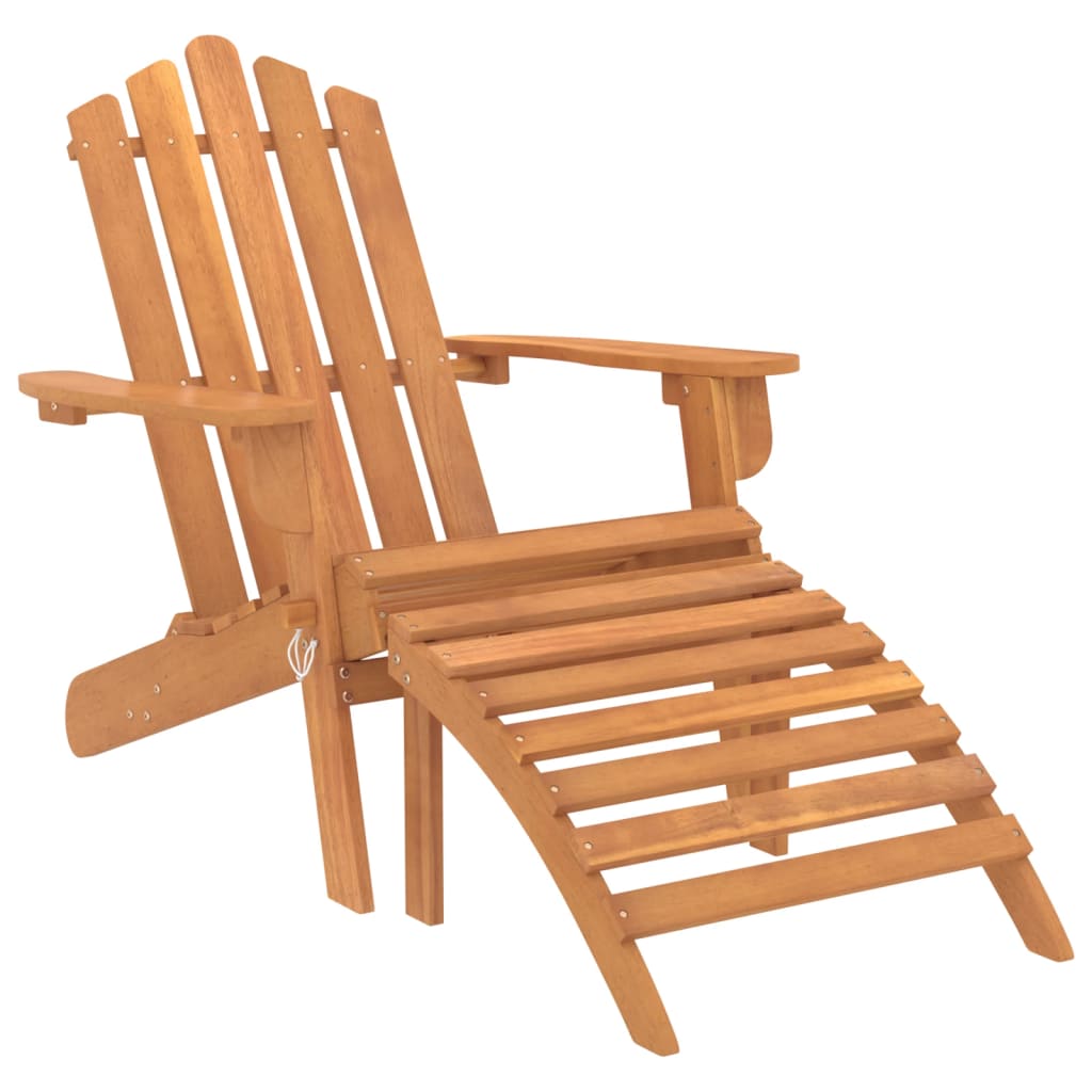 Ensemble de salon de jardin Adirondack 3 pcs bois acacia solide