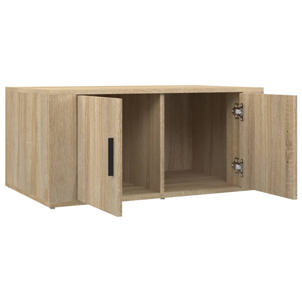 Table basse Chêne sonoma 80x50x36 cm Bois d'ingénierie - XIOS