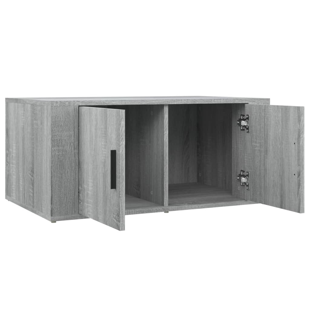 Table basse Sonoma gris 80x50x36 cm Bois d'ingénierie - XIOS