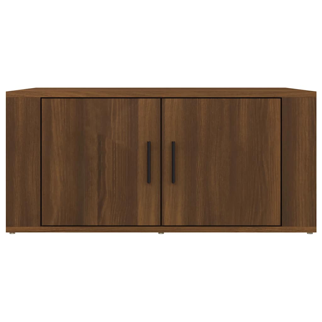 Table basse Chêne marron 80x50x36 cm Bois d'ingénierie - XIOS