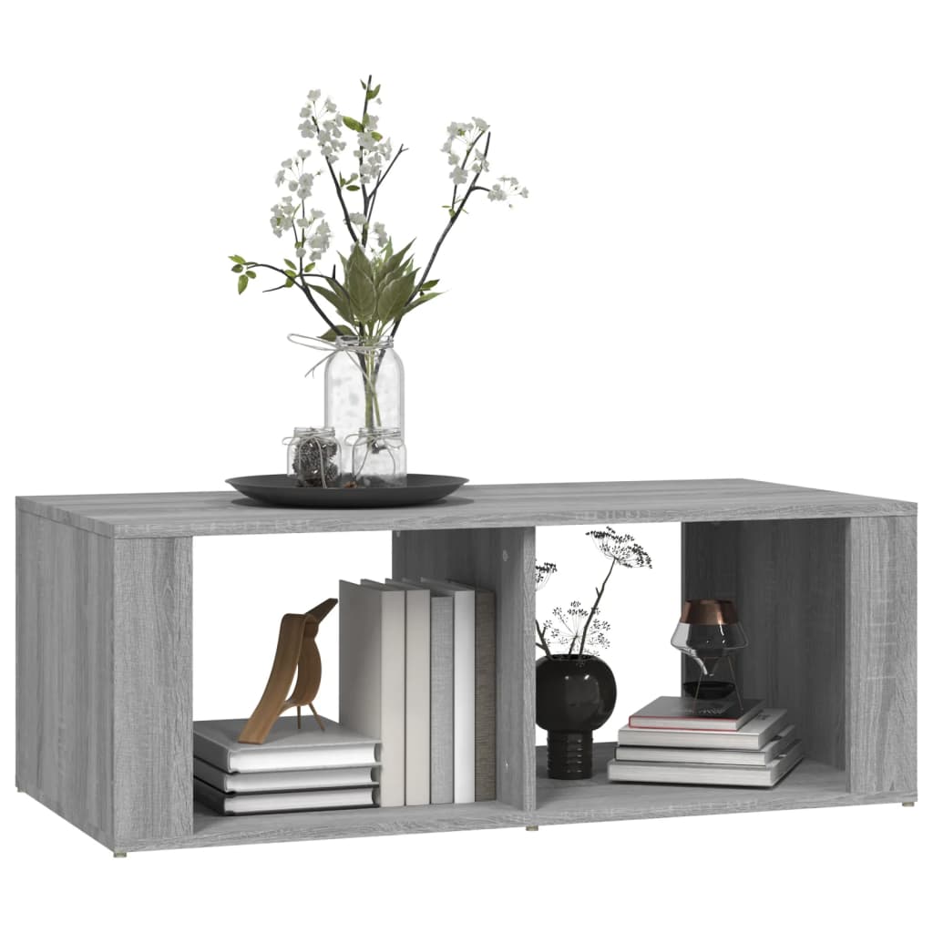 Table basse Sonoma gris 100x50x36 cm Bois d'ingénierie - XIOS