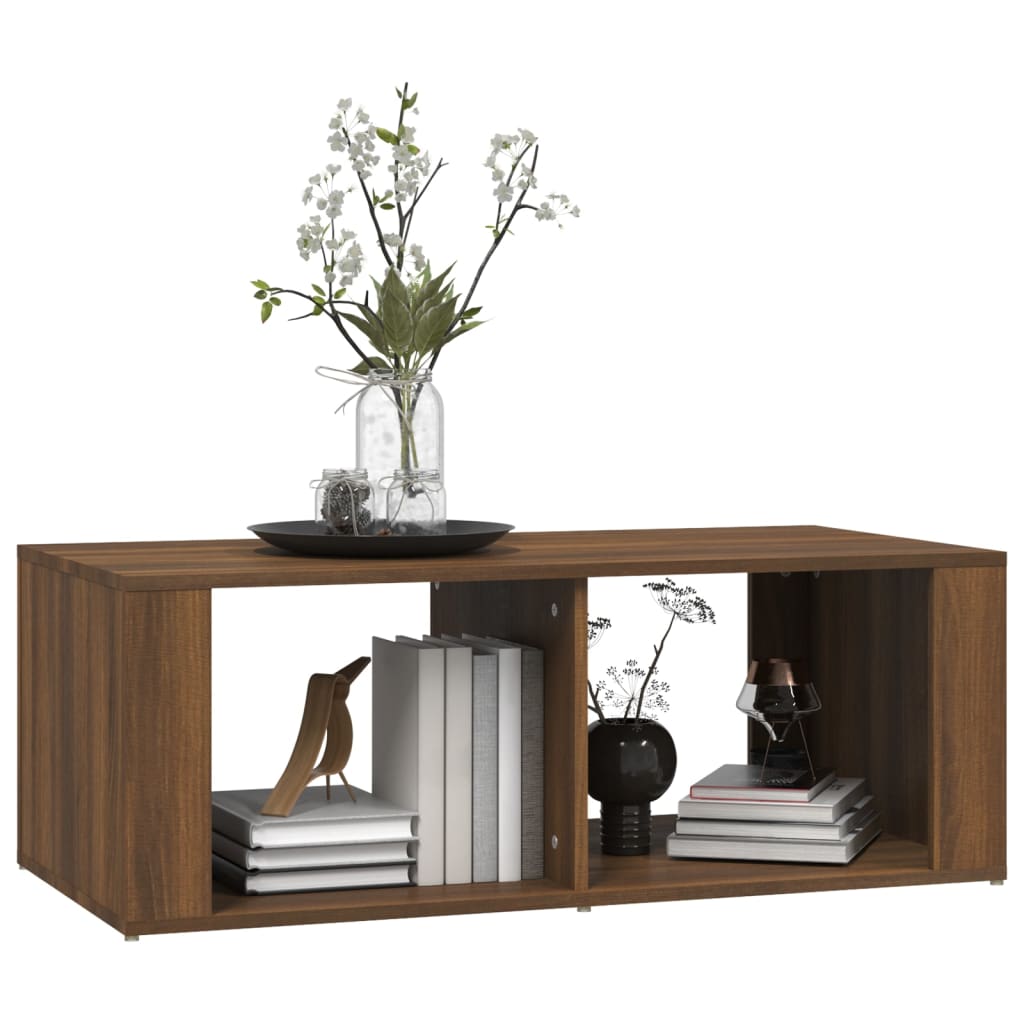 Table basse Chêne marron 100x50x36 cm Bois d'ingénierie - XIOS
