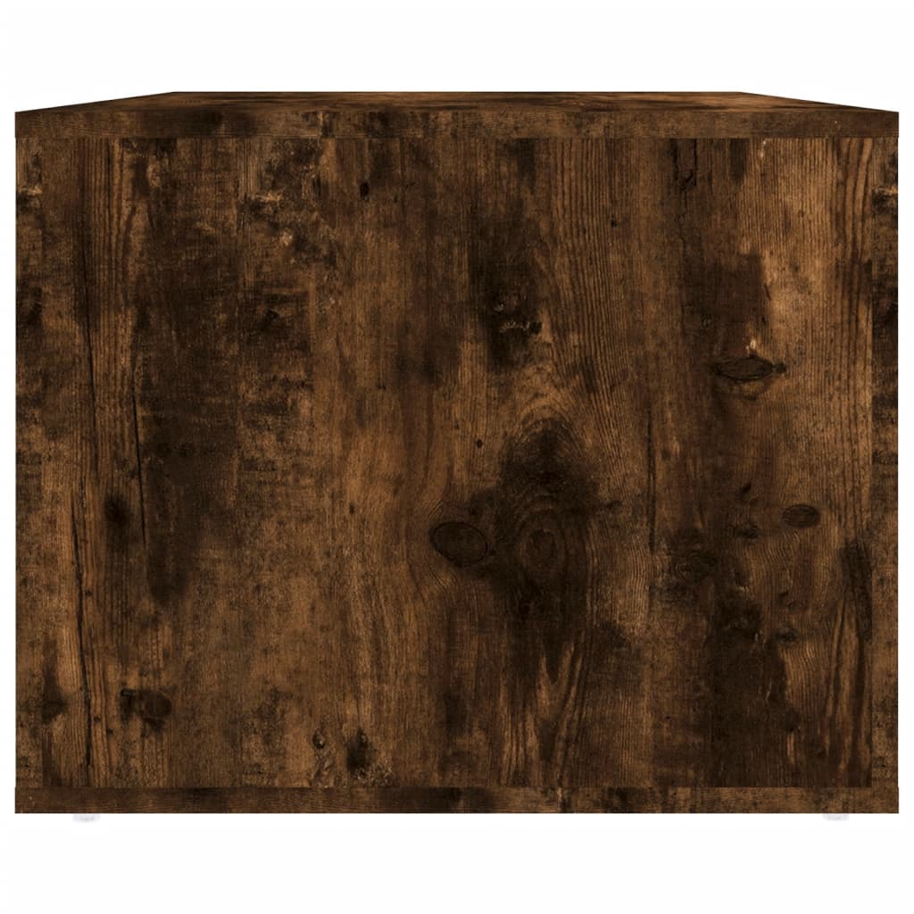 Table basse Chêne fumé 80x50x40 cm Bois d'ingénierie - XIOS