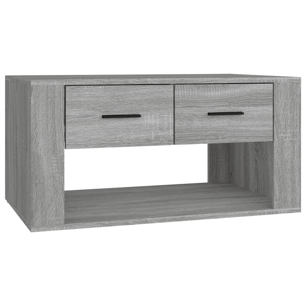 Table basse Sonoma gris 80x50x40 cm Bois d'ingénierie - XIOS
