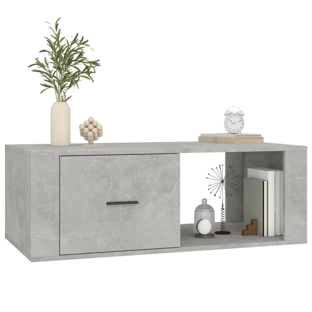 Table basse Gris béton 100x50,5x35 cm Bois d'ingénierie - XIOS