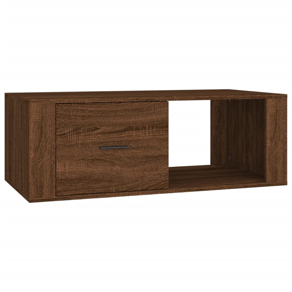 Table basse Chêne marron 100x50,5x35 cm Bois d'ingénierie - XIOS
