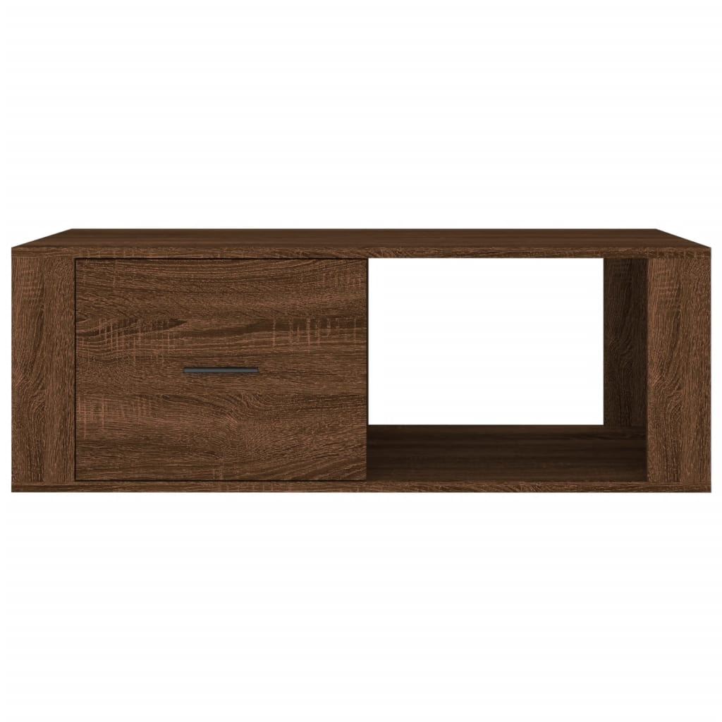 Table basse Chêne marron 100x50,5x35 cm Bois d'ingénierie - XIOS