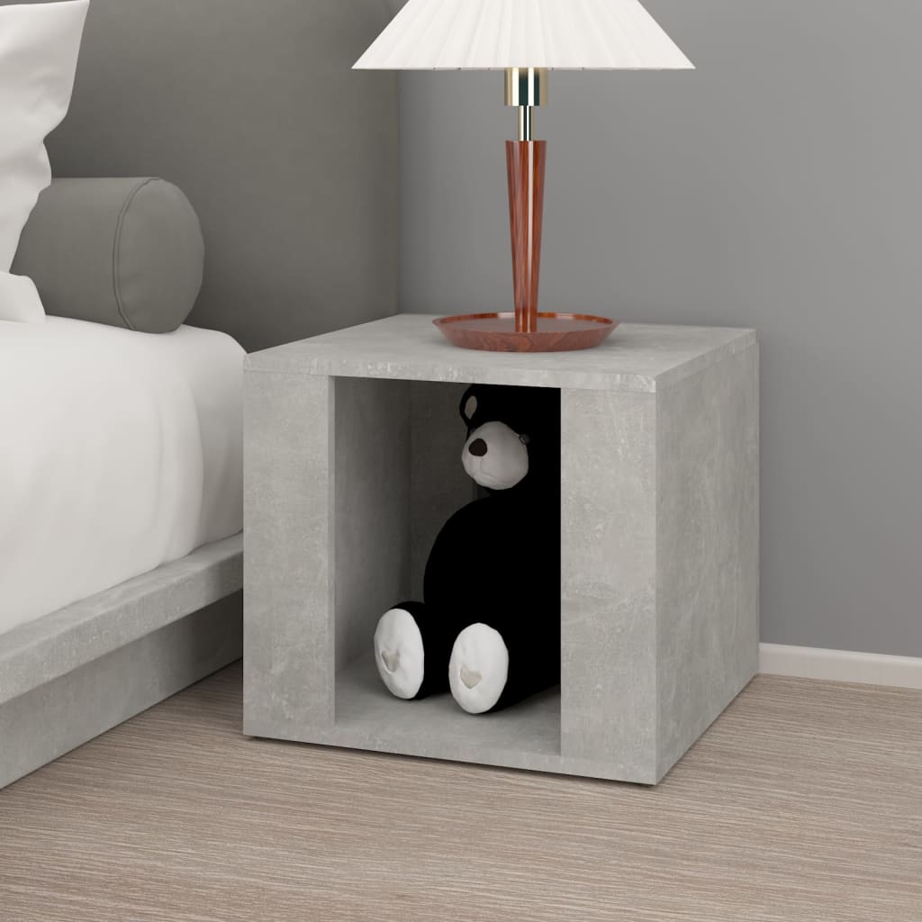 Table de chevet Gris béton 41x40x36 cm Bois d'ingénierie - XIOS