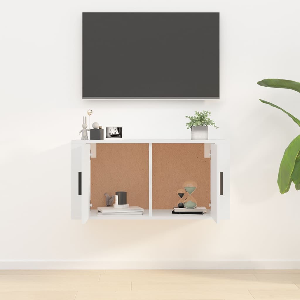 Meuble TV mural Blanc 80x34,5x40 cm - XIOS