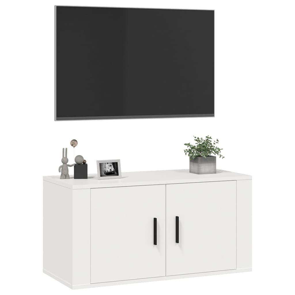 Meuble TV mural Blanc 80x34,5x40 cm - XIOS