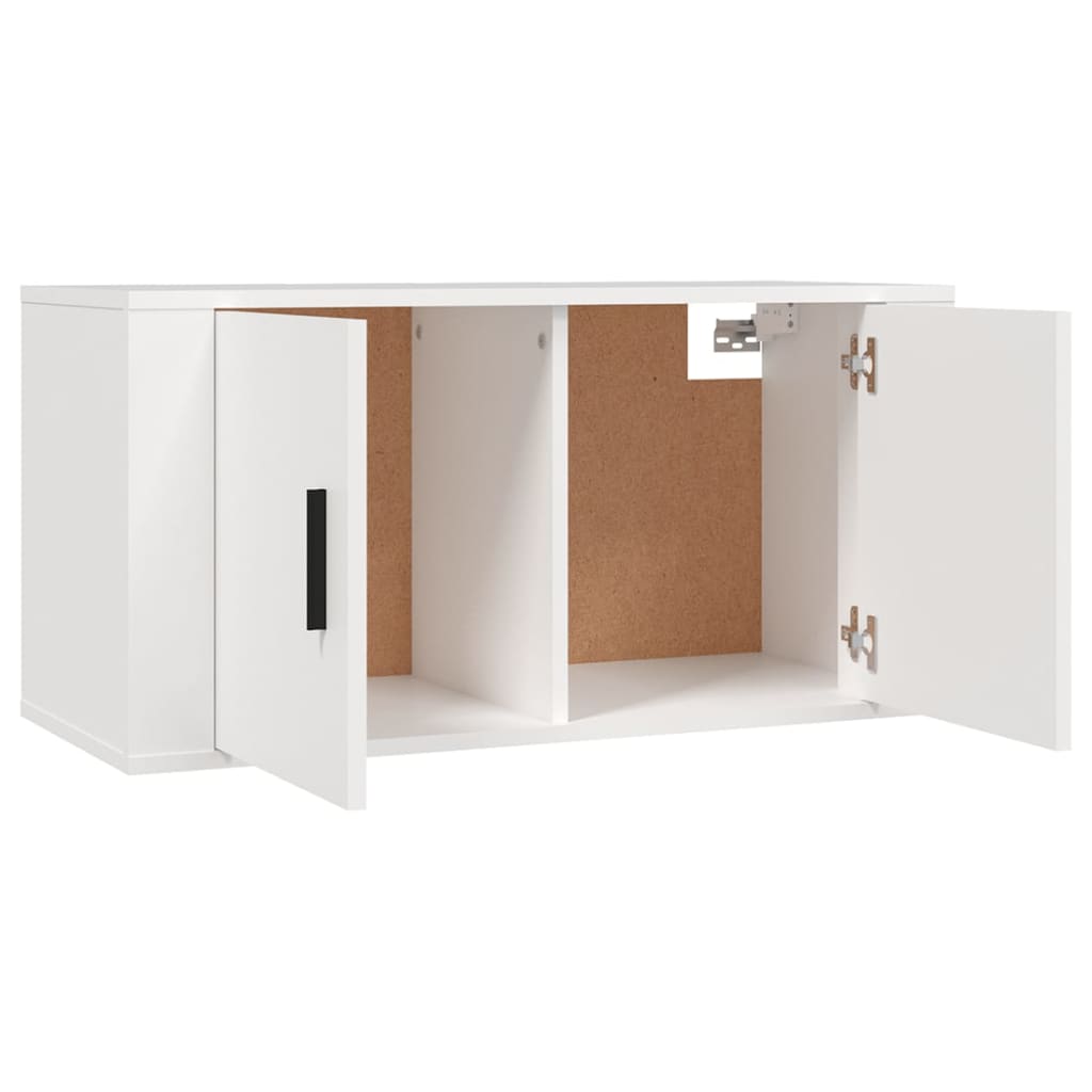 Meuble TV mural Blanc 80x34,5x40 cm - XIOS