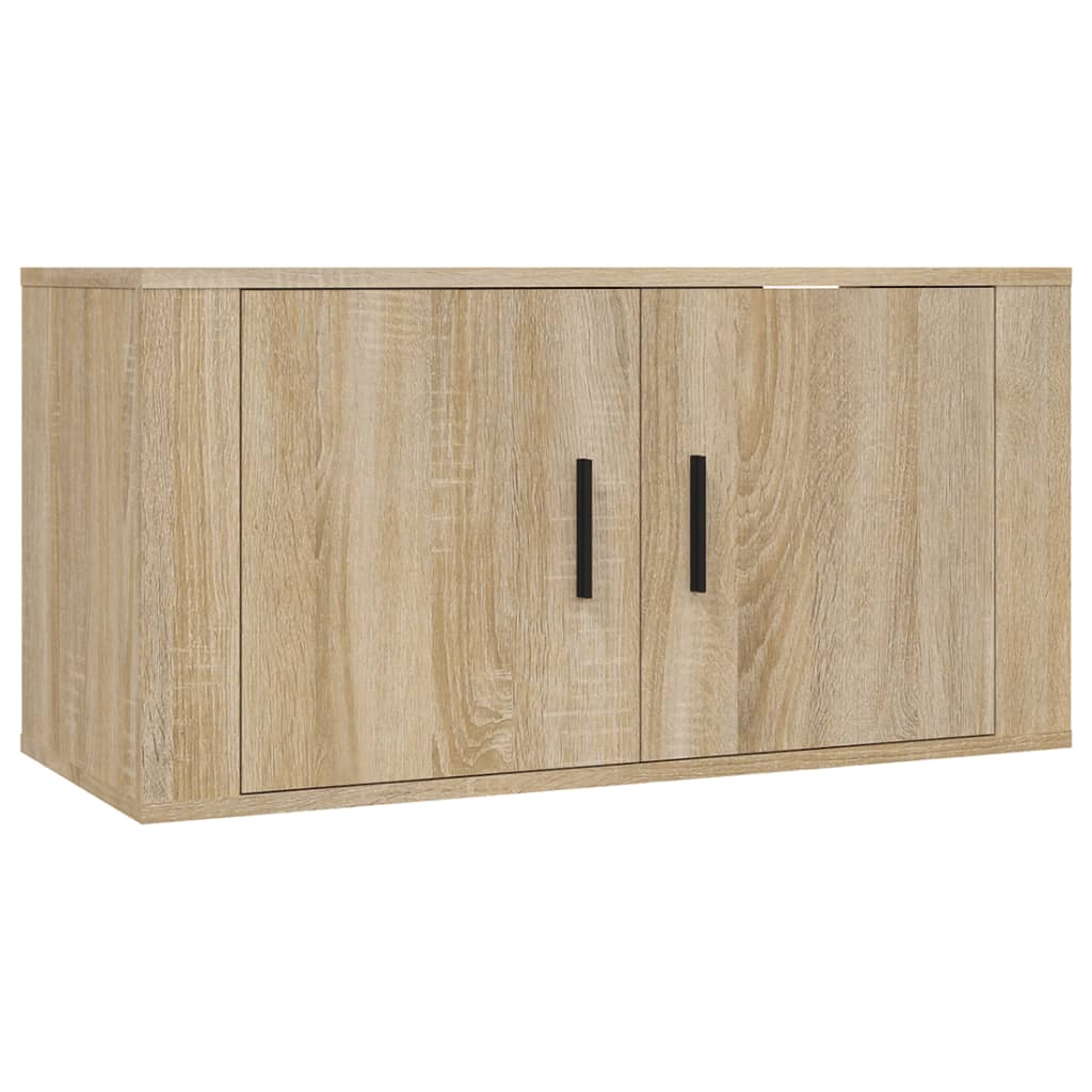 Meuble TV mural Chêne Sonoma 80x34,5x40 cm - XIOS