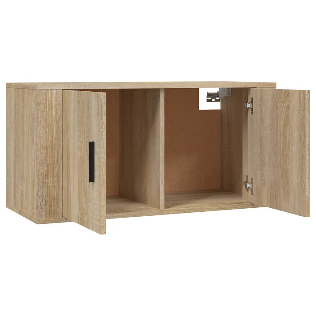 Meuble TV mural Chêne Sonoma 80x34,5x40 cm - XIOS