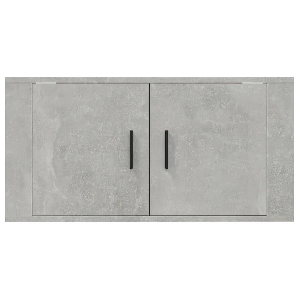 Meuble TV mural Gris béton 80x34,5x40 cm - XIOS