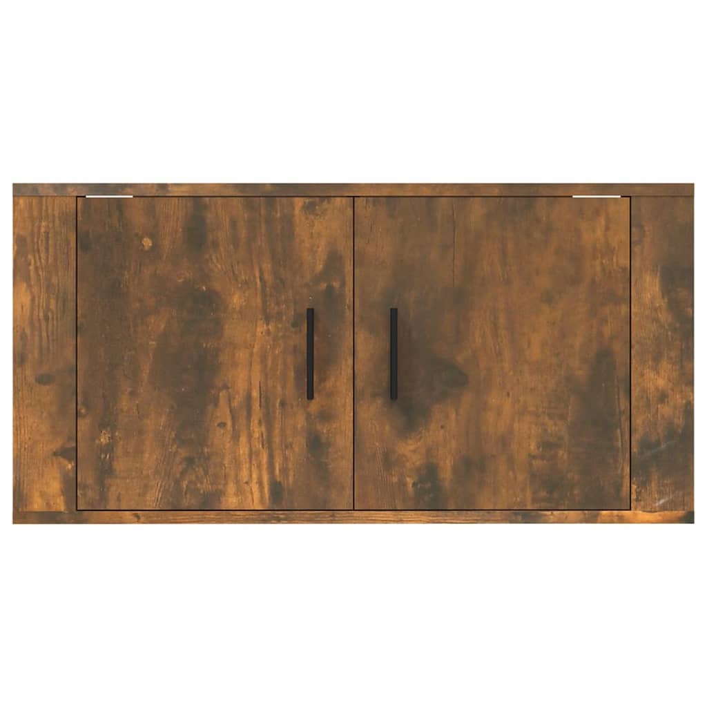 Meuble TV mural Chêne fumé 80x34,5x40 cm - XIOS