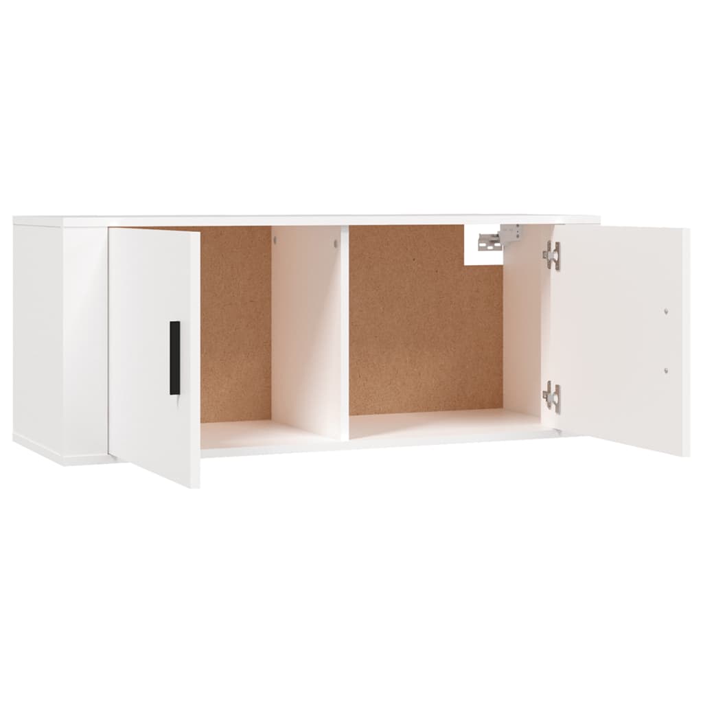 Meuble TV mural Blanc 100x34,5x40 cm - XIOS