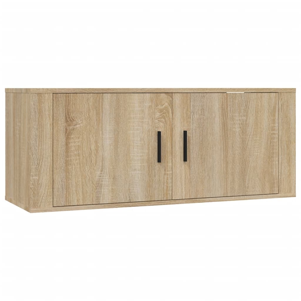 Meuble TV mural Chêne Sonoma 100x34,5x40 cm - XIOS